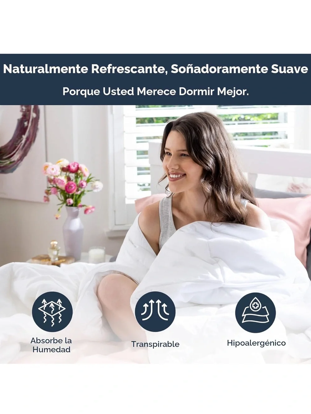 Bamboo Comforter - White All-Season